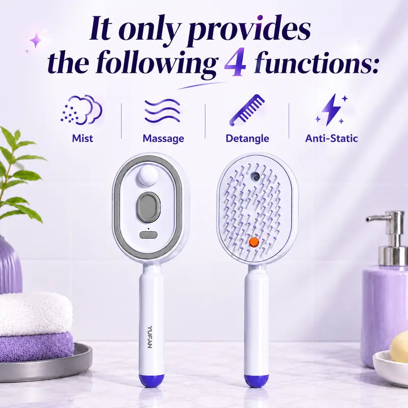 Electric Spray Massage Hair Brush