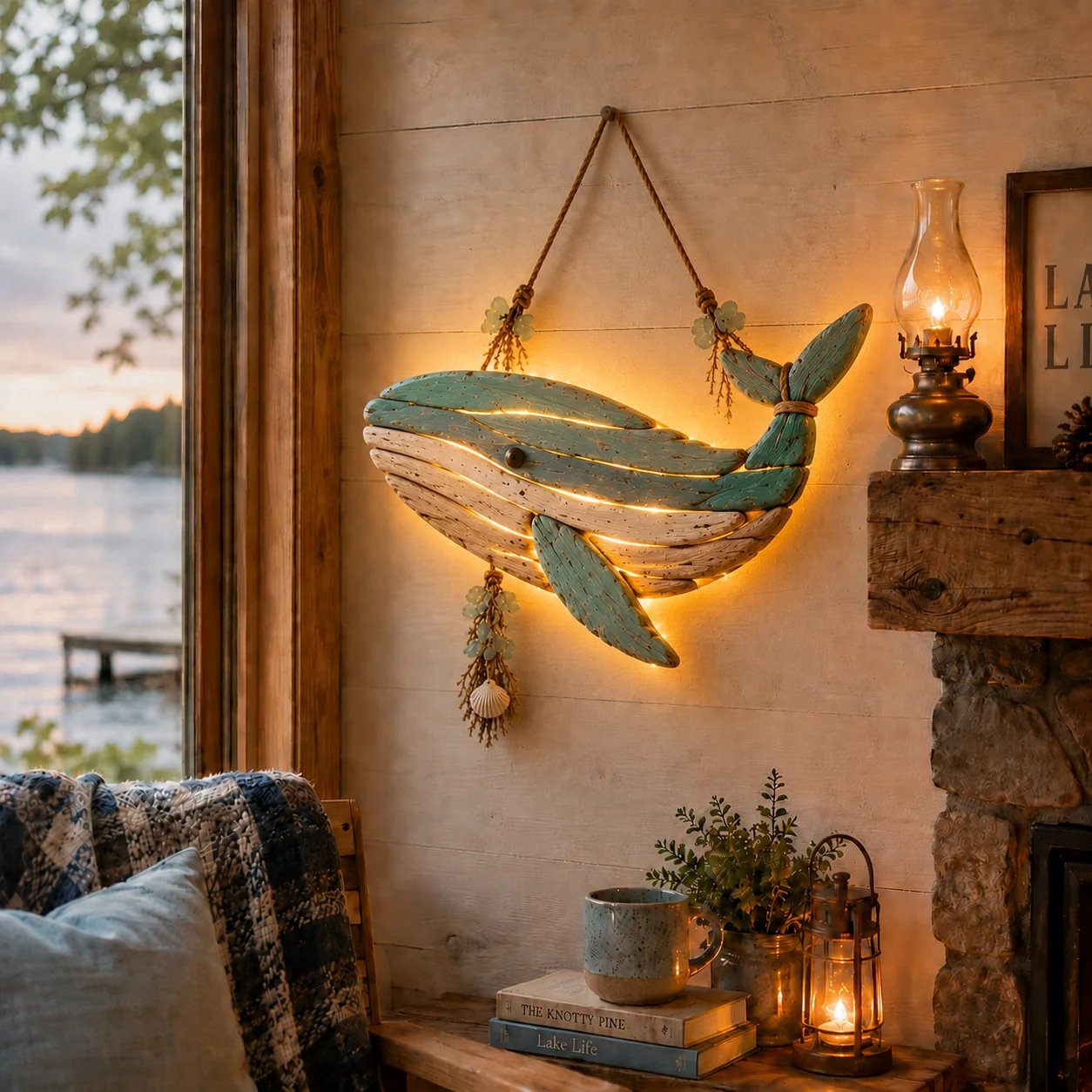 🌊Lighted Coastal Fish Wall Decor
