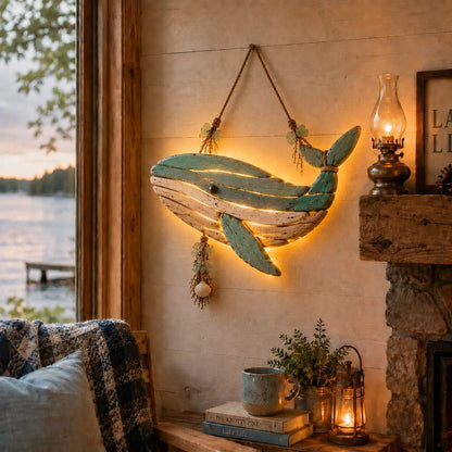 🔥HOT SALE🔥49% OFF - 🌊Lighted Coastal Fish Wall Decor
