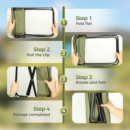 Ultimate Portable Folding Stool – Lightweight, Heavy-Duty Outdoor Seat with Built-in Storage