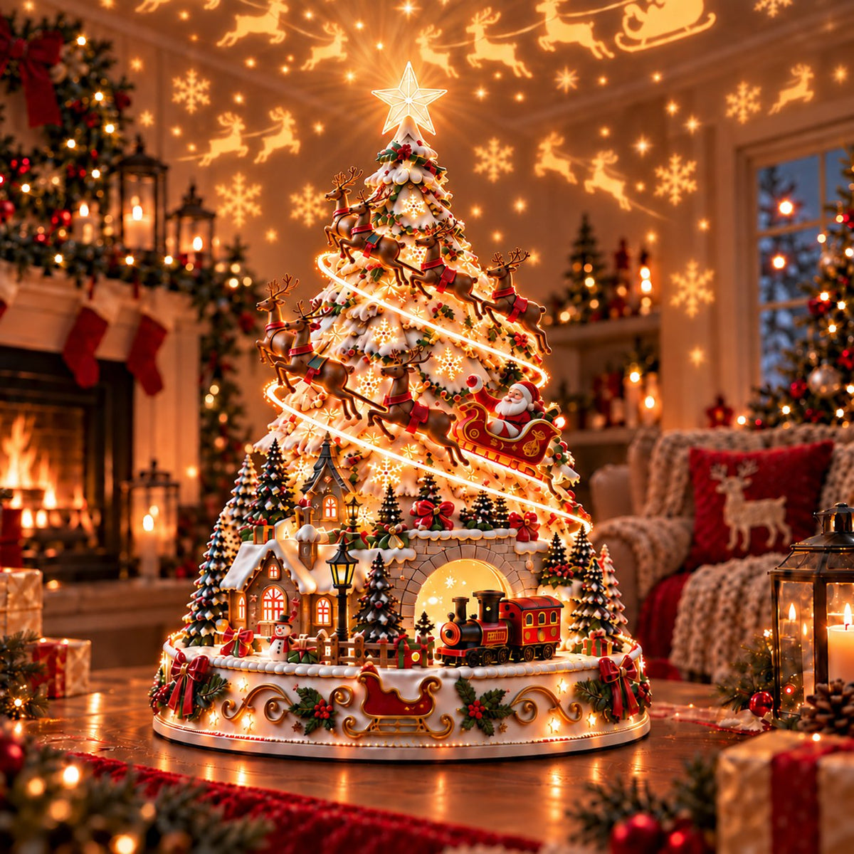 🤩50% OFF - 🎄Christmas Village Lightscape Tree