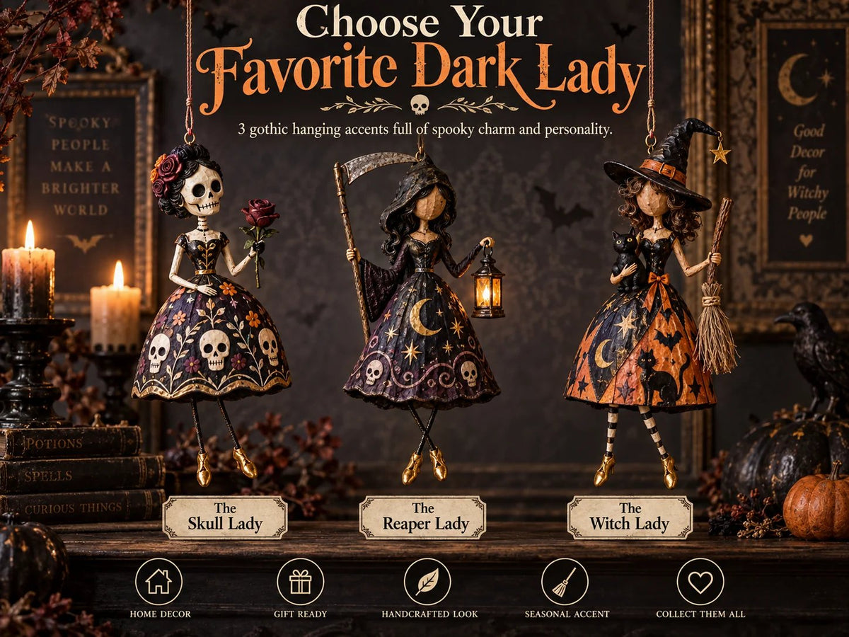 🔥 Last Day 50% OFF✨-🎃Midnight LadiesTM – Gothic Halloween Hanging Decor🖤