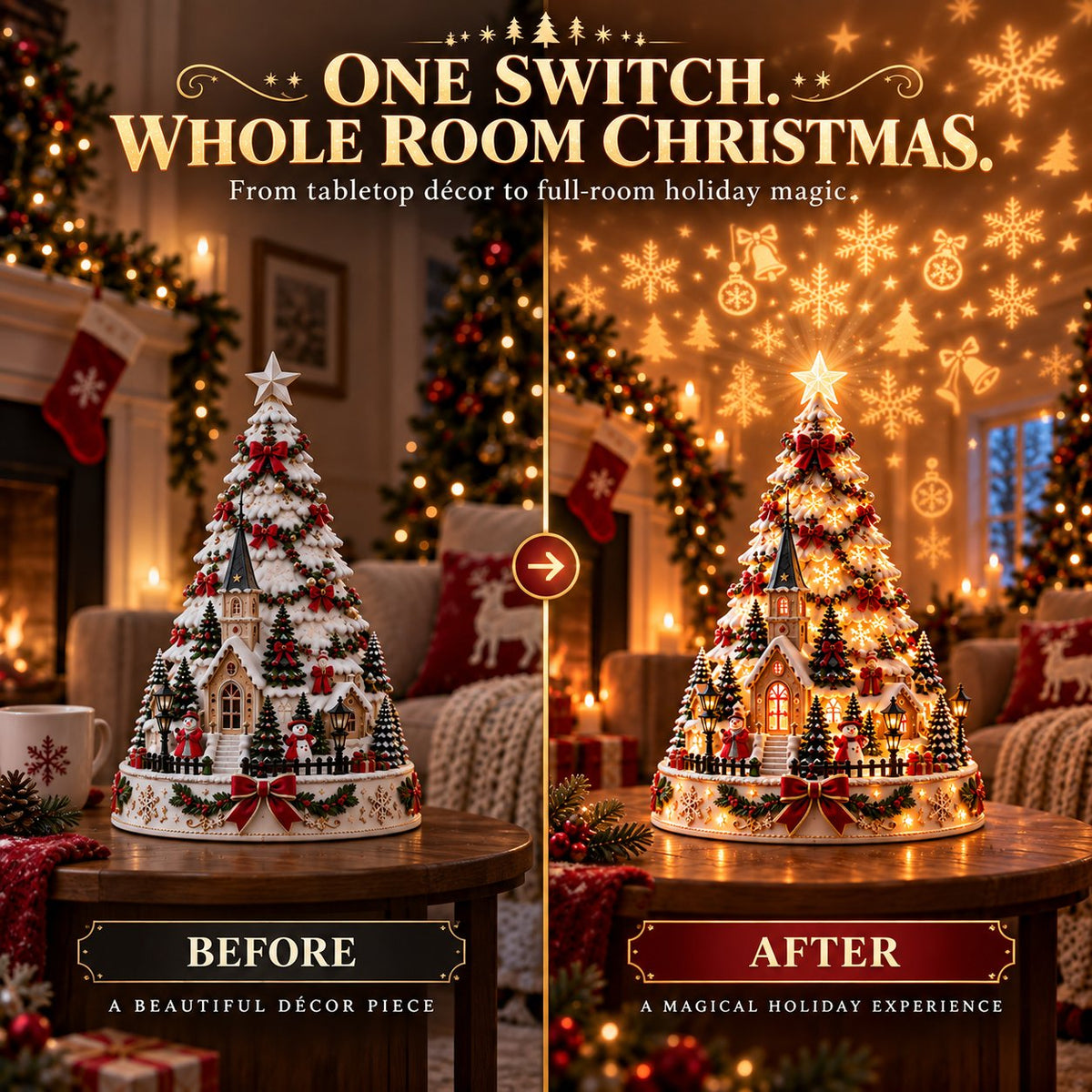 🤩50% OFF - 🎄Christmas Village Lightscape Tree