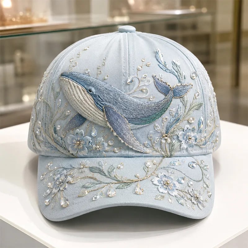 🔥Last Day 50% OFF-🌊 3D Ocean Creatures Embroidery Cap