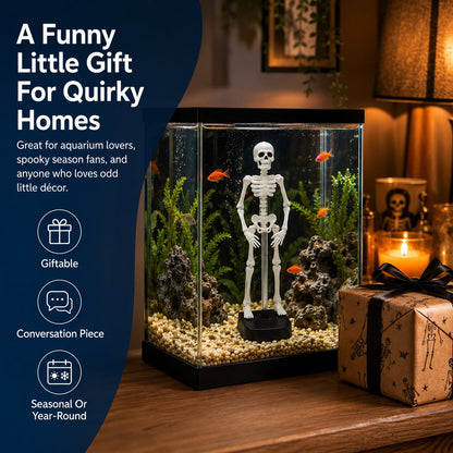 🔥49% Off Last Day -Halloween Early Bird Special🔥White Underwater Dancing Skeleton Bath Toy With Suction Base