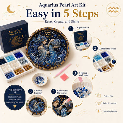✨ Create Zodiac Pearl Art with 12 Star Signs Kit ♈