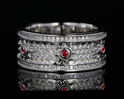 🔥LAST DAY 50% OFF – ⚡925 Sterling Silver Personalized Stress Reducing Rotatable Gear Ring