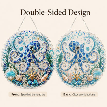 🌊✨Ocean Pearl Art DIY Hanging Ornament Kit Creative Coastal Craft Home Decor Gift✨