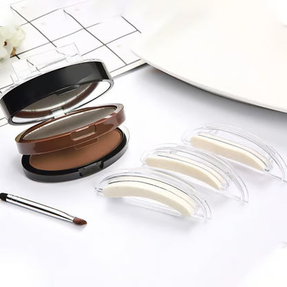 🔥 50% OFF – Instant Eyebrow Stamp – Adjustable 2-Color Brow Powder for Fuller, Natural-Looking Brows