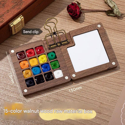 🎨Pocket Watercolor Set Portable Creative Painting Kit For Artists Beginners Travel Sketching Fun✨