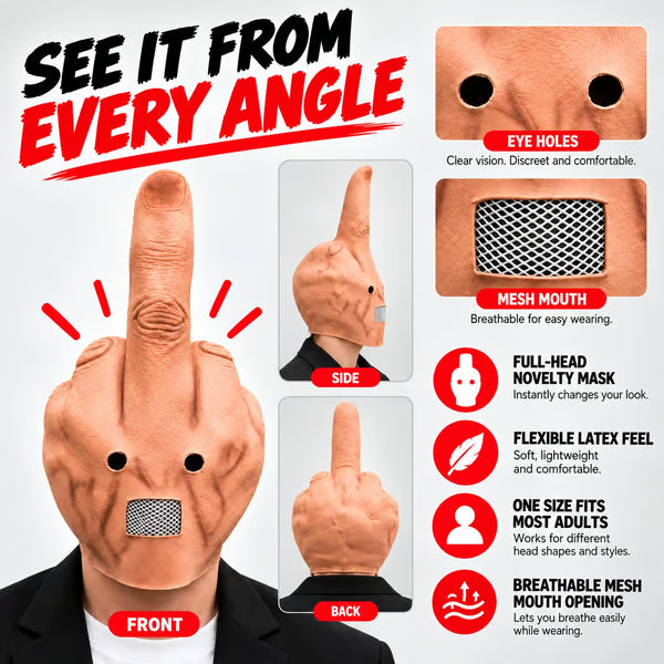 😱 50% OFF – Uncanny Smile Reaction Mask – Hilarious Halloween & Party Prank Costume 🎃