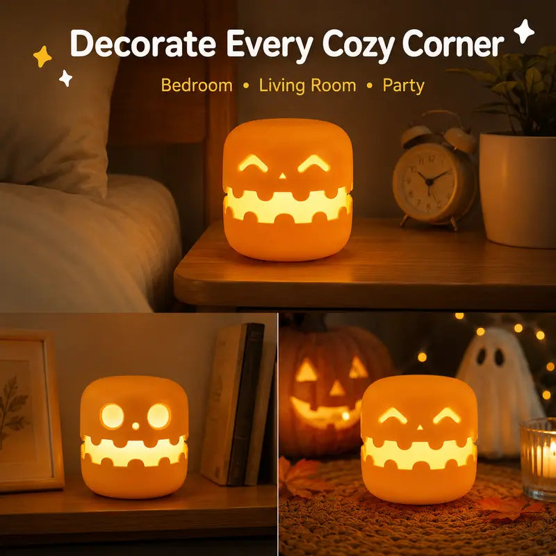 🎃 Halloween Pumpkin Decorative Light – USB-Powered Spooky Table Lamp