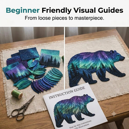 Northern Lights Wildlife DIY Patchwork Kit