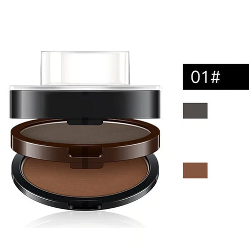 🔥 50% OFF – Instant Eyebrow Stamp – Adjustable 2-Color Brow Powder for Fuller, Natural-Looking Brows