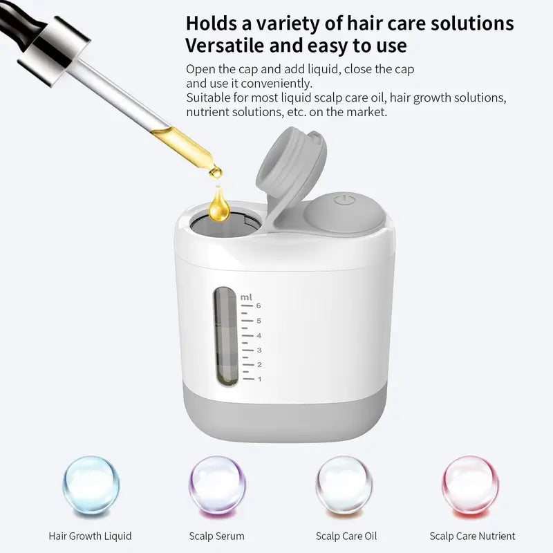 Electric scalp medication application comb - scalp massage comb