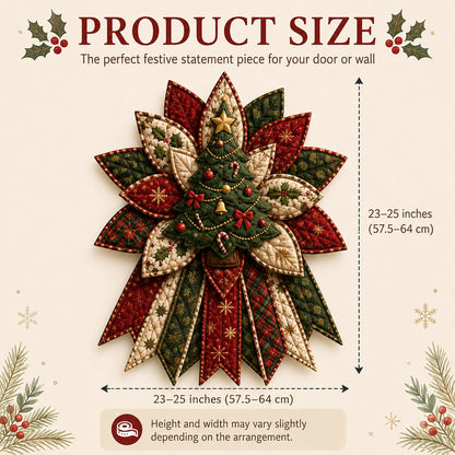 🎉 Last Day 50% OFF 🎄 – Festive Quilted Christmas Door Hanging DIY Sewing Kit