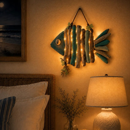 🔥HOT SALE🔥49% OFF - 🌊Lighted Coastal Fish Wall Decor