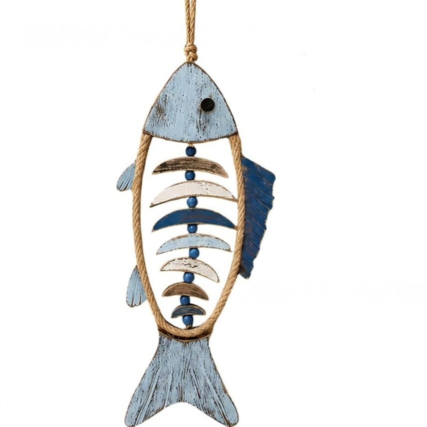 🐚Last Day 50% OFF💙-🐟 Coastal Rope Fish Wall Hanging for Charming Nautical Home & Beach Decor 🌊