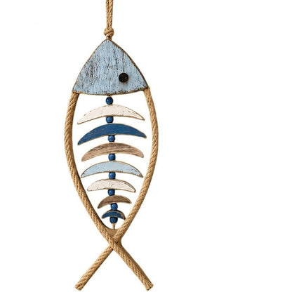 🐚Last Day 50% OFF💙-🐟 Coastal Rope Fish Wall Hanging for Charming Nautical Home & Beach Decor 🌊
