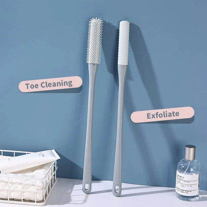 🦶 Long-Handle Toe Gap Foot Brush – 40cm Soft Exfoliating Foot Scrubber
