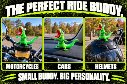 🦎Wobbly Riding Buddy – Car & Motorcycle Decor🏍