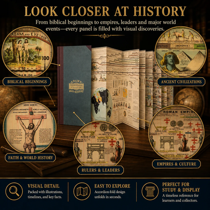 📖 LAST DAY 50% OFF – Fold-Out Biblical Timeline Book – 3.1M History Timeline
