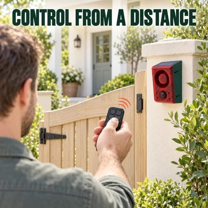 🔥 50% OFF – Solar Motion Sensor Alarm Light – Outdoor Security Siren & Flashing Warning Device