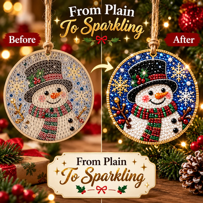 🎄 50% OFF – Christmas DIY Diamond Painting Ornaments Kit – 6PCS