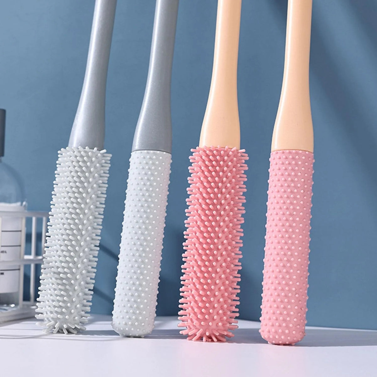 🦶 Long-Handle Toe Gap Foot Brush – 40cm Soft Exfoliating Foot Scrubber