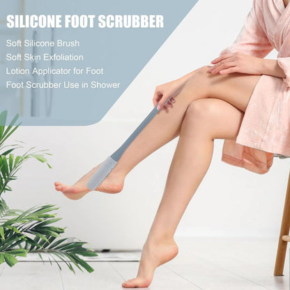 🦶 Long-Handle Toe Gap Foot Brush – 40cm Soft Exfoliating Foot Scrubber