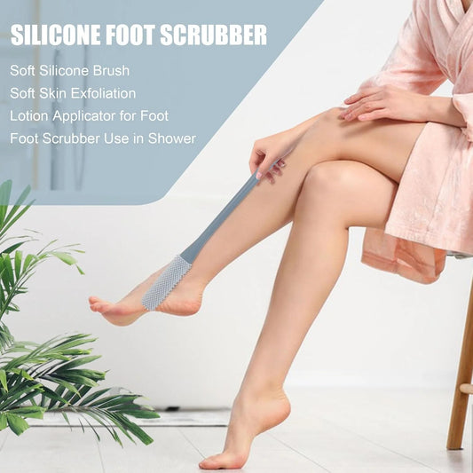 🦶 Long-Handle Toe Gap Foot Brush – 40cm Soft Exfoliating Foot Scrubber