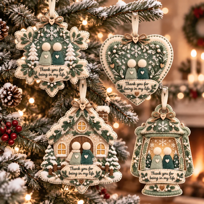 ❤️ LAST DAY 50% OFF – Thank You for Being in My Life Christmas Ornament