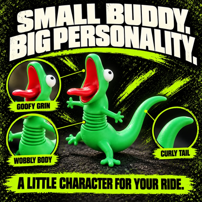 🦎Wobbly Riding Buddy – Car & Motorcycle Decor🏍