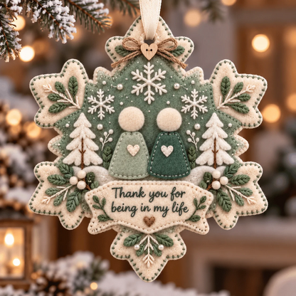 ❤️ LAST DAY 50% OFF – Thank You for Being in My Life Christmas Ornament