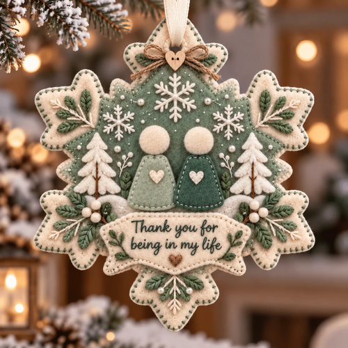 ❤️ LAST DAY 50% OFF – Thank You for Being in My Life Christmas Ornament
