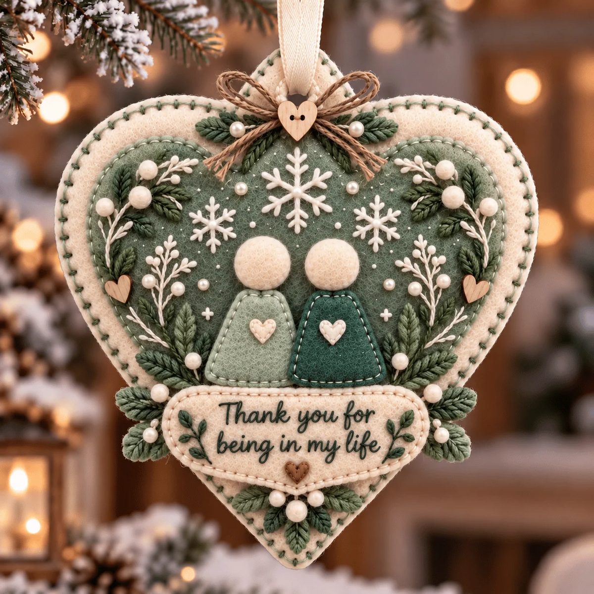 ❤️ LAST DAY 50% OFF – Thank You for Being in My Life Christmas Ornament