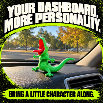 🦎Wobbly Riding Buddy – Car & Motorcycle Decor🏍