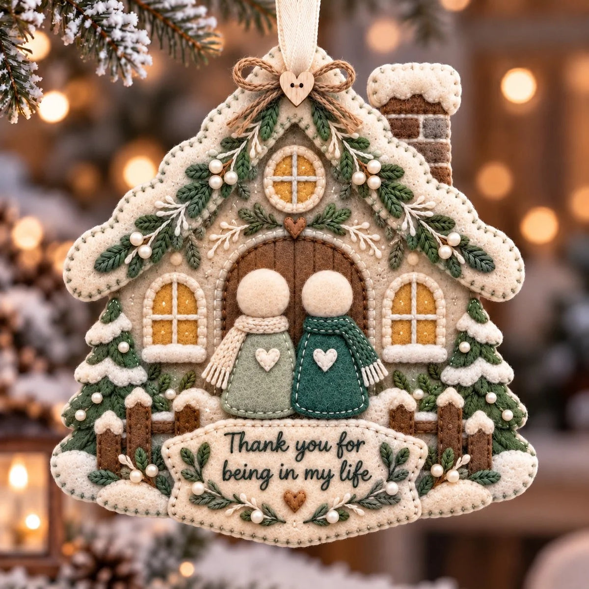 ❤️ LAST DAY 50% OFF – Thank You for Being in My Life Christmas Ornament