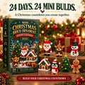 🎄 LAST DAY – 49% OFF! 🎁 24-Day Mini Christmas Ornament Advent Calendar – DIY Buildable Holiday Decorations 🧱✨