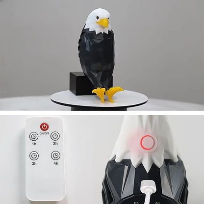 🦅 50% OFF – Black Eagle LED Wall Light – USB Rechargeable Magnetic Remote-Controlled Wall Lamp