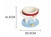 [Ceramic Bowl] Gift Of Traceless Paste | Red And Blue Contrast Color