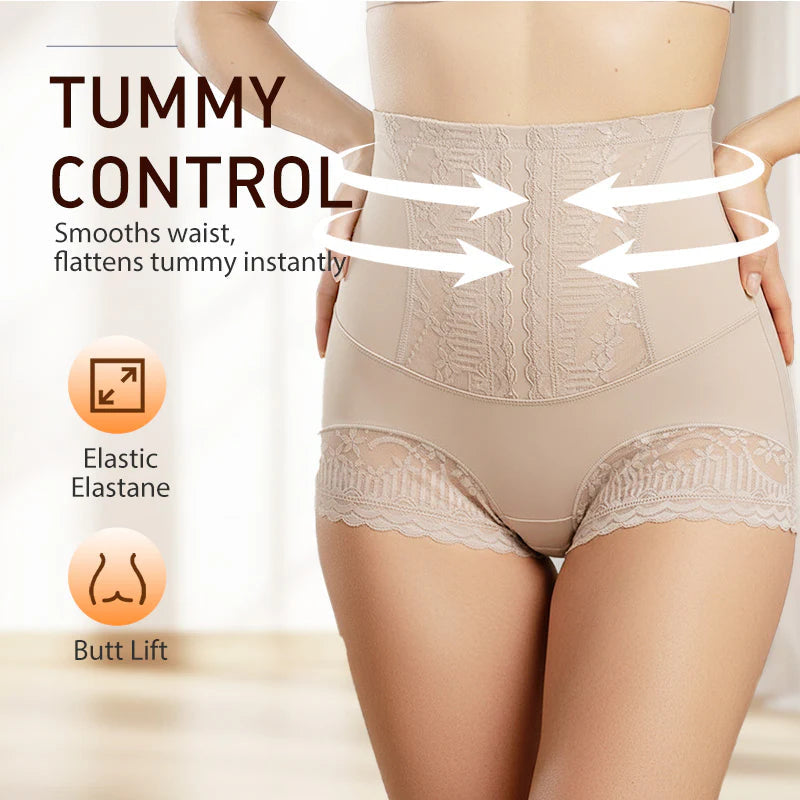 🌸Lace High Waist Tummy Control Butt Lifter Briefs Seamless Sculpting Comfort Fit🌸