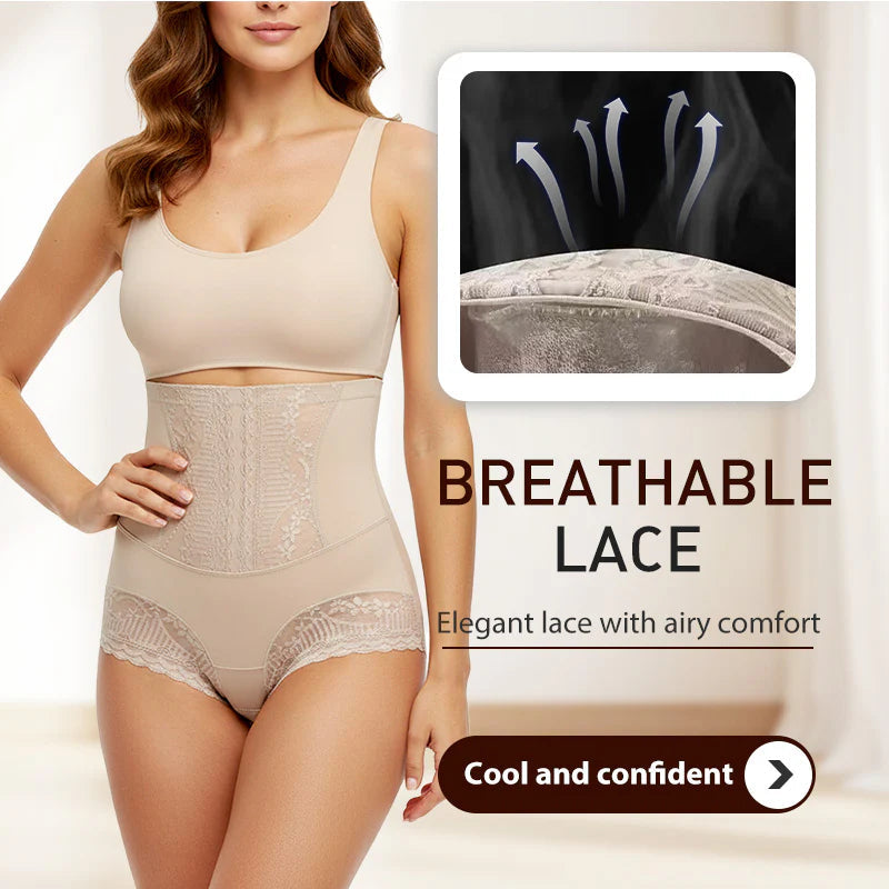 🌸Lace High Waist Tummy Control Butt Lifter Briefs Seamless Sculpting Comfort Fit🌸
