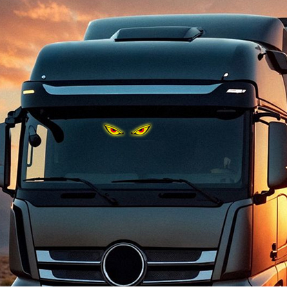 Solar Powered Devil's Eye LED Car Warning Light