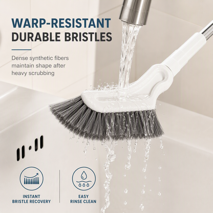 Extendable Long Handle Floor Scrub Brush, Multifunctional Cleaning Brush